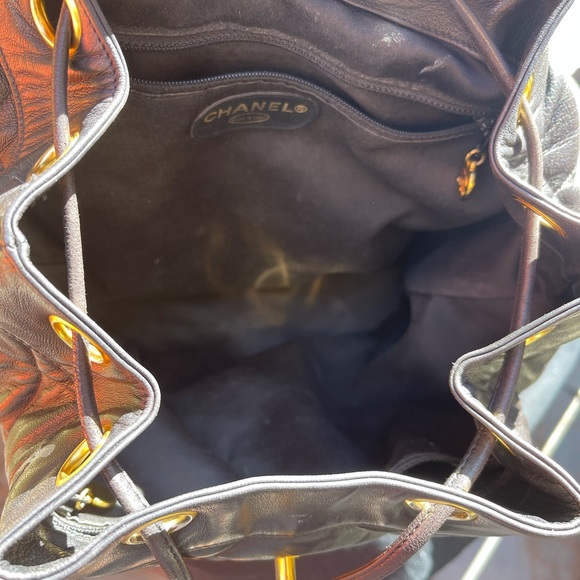 Vintage Chanel Backpack w/Lambskin Leather - Picture 12 of 16